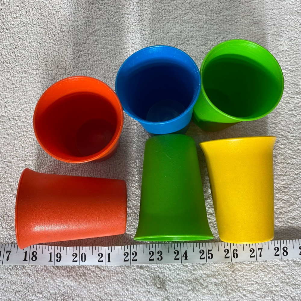 Vintage Tupperware 70s 80s Classic Bell Tumblers x6 Nostalgia - Picture 11 of 11